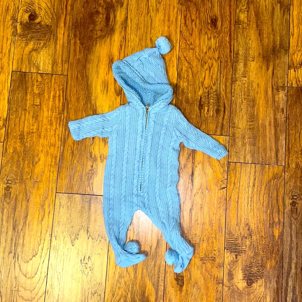 Max Studio Baby 3-6 month sweater onesie with feet